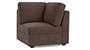 Apollo Sofa Set (Fabric Sofa Material, Regular Sofa Size, Firm Cushion Type, Corner Sofa Type, Corner Sofa Component, Daschund Brown) by Urban Ladder