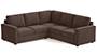 Apollo Sofa Set (Fabric Sofa Material, Regular Sofa Size, Firm Cushion Type, Corner Sofa Type, Corner Master Sofa Component, Daschund Brown) by Urban Ladder