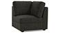 Apollo Sofa Set (Fabric Sofa Material, Regular Sofa Size, Soft Cushion Type, Corner Sofa Type, Corner Sofa Component, Graphite Grey) by Urban Ladder