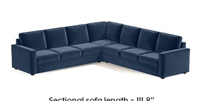 Apollo Sofa Set (Fabric Sofa Material, Regular Sofa Size, Soft Cushion Type, Corner Sofa Type, Corner Master Sofa Component, Lapis Blue, Regular Back Type, Regular Back Height)