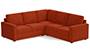 Apollo Sofa Set (Lava, Fabric Sofa Material, Regular Sofa Size, Soft Cushion Type, Corner Sofa Type, Corner Master Sofa Component, Regular Back Type, Regular Back Height) by Urban Ladder - - 190925
