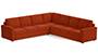 Apollo Sofa Set (Lava, Fabric Sofa Material, Regular Sofa Size, Soft Cushion Type, Corner Sofa Type, Corner Master Sofa Component, Regular Back Type, Regular Back Height) by Urban Ladder - - 190928