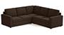 Apollo Sofa Set (Mocha, Fabric Sofa Material, Regular Sofa Size, Firm Cushion Type, Corner Sofa Type, Corner Master Sofa Component) by Urban Ladder