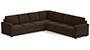 Apollo Sofa Set (Mocha, Fabric Sofa Material, Regular Sofa Size, Firm Cushion Type, Corner Sofa Type, Corner Master Sofa Component) by Urban Ladder