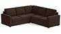 Apollo Sofa Set (Mocha, Fabric Sofa Material, Regular Sofa Size, Soft Cushion Type, Corner Sofa Type, Corner Master Sofa Component) by Urban Ladder