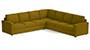 Apollo Sofa Set (Olive Green, Fabric Sofa Material, Regular Sofa Size, Firm Cushion Type, Corner Sofa Type, Corner Master Sofa Component, Regular Back Type, Regular Back Height) by Urban Ladder - - 191048