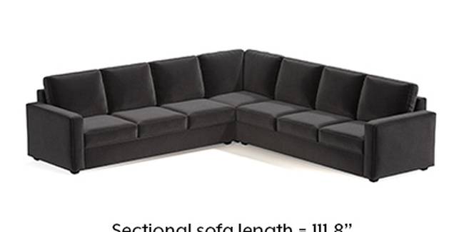 Apollo Sofa Set (Fabric Sofa Material, Regular Sofa Size, Soft Cushion Type, Corner Sofa Type, Corner Master Sofa Component, Pebble Grey, Regular Back Type, Regular Back Height)