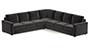 Apollo Sofa Set (Fabric Sofa Material, Regular Sofa Size, Soft Cushion Type, Corner Sofa Type, Corner Master Sofa Component, Pebble Grey, Regular Back Type, Regular Back Height) by Urban Ladder - - 191120