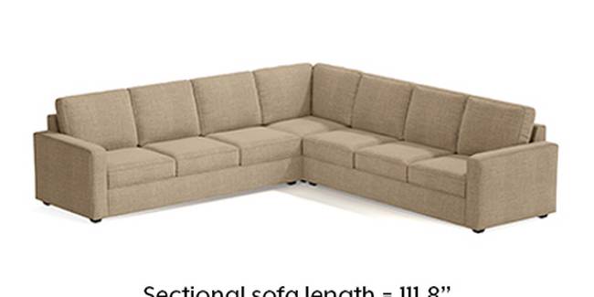 Apollo Sofa Set (Fabric Sofa Material, Regular Sofa Size, Soft Cushion Type, Corner Sofa Type, Corner Master Sofa Component, Sandshell Beige, Regular Back Type, Regular Back Height)