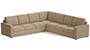Apollo Sofa Set (Fabric Sofa Material, Regular Sofa Size, Soft Cushion Type, Corner Sofa Type, Corner Master Sofa Component, Sandshell Beige, Regular Back Type, Regular Back Height) by Urban Ladder - - 191352