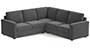 Apollo Sofa Set (Smoke, Fabric Sofa Material, Regular Sofa Size, Soft Cushion Type, Corner Sofa Type, Corner Master Sofa Component, Regular Back Type, Regular Back Height) by Urban Ladder - - 191397