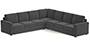 Apollo Sofa Set (Steel, Fabric Sofa Material, Regular Sofa Size, Firm Cushion Type, Corner Sofa Type, Corner Master Sofa Component) by Urban Ladder