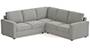 Apollo Sofa Set (Fabric Sofa Material, Regular Sofa Size, Soft Cushion Type, Corner Sofa Type, Corner Master Sofa Component, Vapour Grey, Regular Back Type, Regular Back Height) by Urban Ladder - - 191541