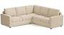 Apollo Sofa Set (Pearl, Fabric Sofa Material, Compact Sofa Size, Soft Cushion Type, Corner Sofa Type, Corner Master Sofa Component) by Urban Ladder