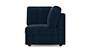 Apollo Sofa Set (Fabric Sofa Material, Compact Sofa Size, Soft Cushion Type, Corner Sofa Type, Corner Sofa Component, Sea Port Blue Velvet) by Urban Ladder