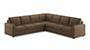 Apollo Sofa Set (Dune, Fabric Sofa Material, Regular Sofa Size, Soft Cushion Type, Corner Sofa Type, Corner Master Sofa Component, Regular Back Type, Regular Back Height) by Urban Ladder - - 193187