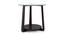 Jones Glass Top Side Table (Mahogany Finish) by Urban Ladder - Front View Design 1 - 195044