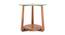 Jones Glass Top Side Table (Teak Finish) by Urban Ladder - Front View Design 1 - 195404