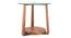 Jones Glass Top Side Table (Teak Finish) by Urban Ladder - Cross View Design 1 - 195405