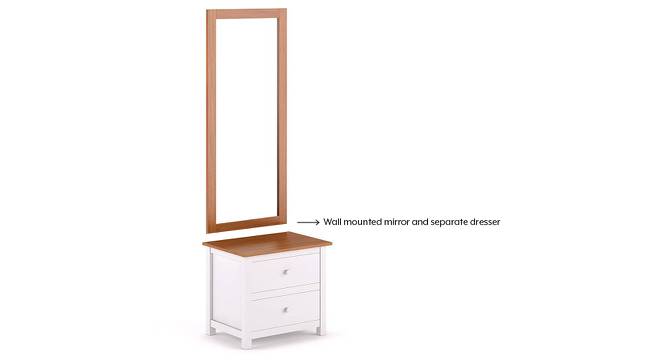 Evelyn Dressing Table With Mirror (White) by Urban Ladder - Design 1 Details - 195421
