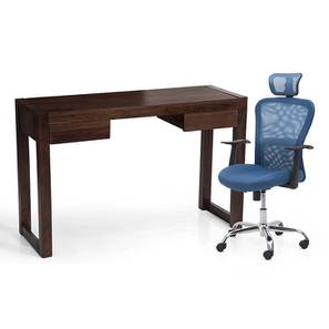 Study Home Office Tables In Noida Design Austen - Venturi Study Set (Mahogany Finish, Aqua)