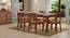Arabia - Kerry XL 6 Seater Storage Dining Table Set (Teak Finish, Burnt Orange) by Urban Ladder