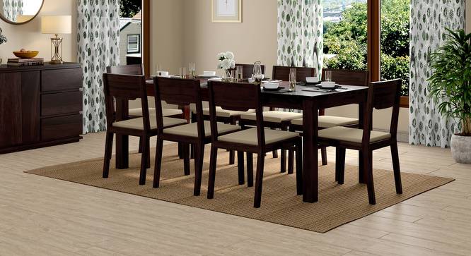 Arabia XXL - Kerry 8 Seater Dining Table Set (Mahogany Finish, Wheat Brown) by Urban Ladder - Design 1 Full View - 196383