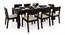 Arabia XXL - Kerry 8 Seater Dining Table Set (Mahogany Finish, Wheat Brown) by Urban Ladder - Design 1 Half View - 196386