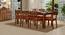 Arabia XXL - Kerry 8 Seater Dining Table Set (Teak Finish, Burnt Orange) by Urban Ladder