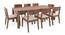 Arabia XXL - Kerry 8 Seater Dining Table Set (Teak Finish, Wheat Brown) by Urban Ladder