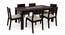 Brighton Large - Kerry 6 Seater Dining Table Set (Mahogany Finish, Wheat Brown) by Urban Ladder - Front View Design 1 - 196424