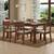 Brighton large kerry 6 seater dining table set tk wb lp