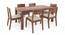 Brighton Large - Kerry 6 Seater Dining Table Set (Teak Finish, Wheat Brown) by Urban Ladder