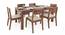 Brighton Large - Kerry 6 Seater Dining Table Set (Teak Finish, Wheat Brown) by Urban Ladder