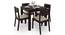 Arabia Storage - Kerry 4 Seater Dining Table Set (Mahogany Finish, Wheat Brown) by Urban Ladder - Design 1 Half View - 196470