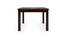 Brighton Square - Kerry 4 Seater Dining Table Set (Mahogany Finish, Burnt Orange) by Urban Ladder