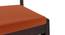 Brighton Square - Kerry 4 Seater Dining Table Set (Mahogany Finish, Burnt Orange) by Urban Ladder