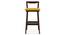 Homer Bar Stool - Set Of 2 (Walnut Finish, Yellow) by Urban Ladder - Front View Design 1 - 197106