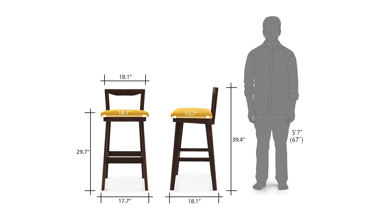 Homer Bar Stool - Set Of 2 - Urban Ladder