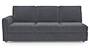 Apollo Sofa Set (Fabric Sofa Material, Compact Sofa Size, Soft Cushion Type, Sectional Sofa Type, Right Aligned 3 Seater Sofa Component, Ash Grey Velvet, Regular Back Type, Regular Back Height) by Urban Ladder - Design 1 - 197472