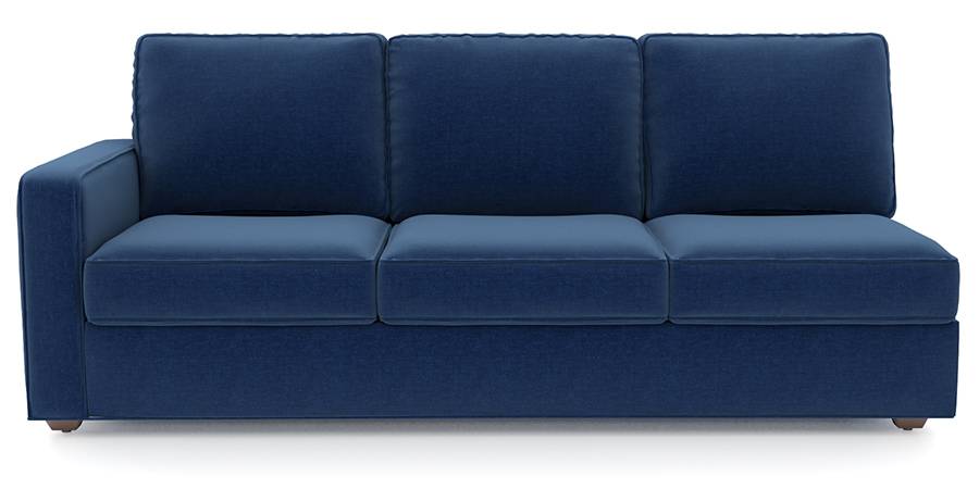 Apollo Sofa Set (Cobalt, Fabric Sofa Material, Compact Sofa Size, Firm Cushion Type, Sectional Sofa Type, Right Aligned 3 Seater Sofa Component, Regular Back Type, Regular Back Height) by Urban Ladder - Design 1 - 197487