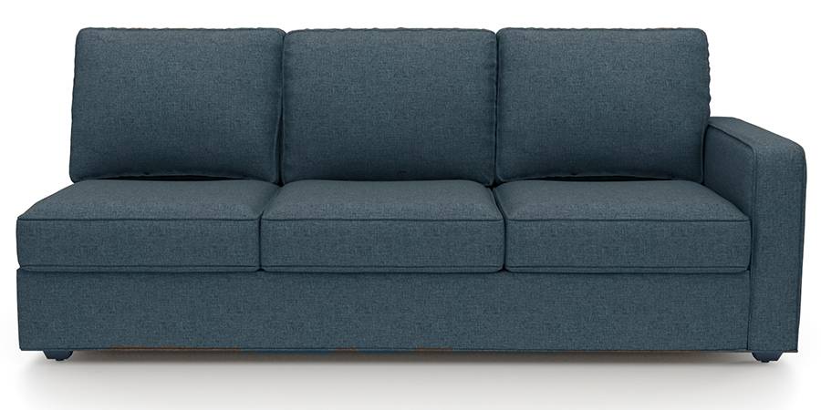 Apollo Sofa Set (Fabric Sofa Material, Compact Sofa Size, Soft Cushion Type, Sectional Sofa Type, Left Aligned 3 Seater Sofa Component, Colonial Blue, Regular Back Type, Regular Back Height) by Urban Ladder - Design 1 - 197492