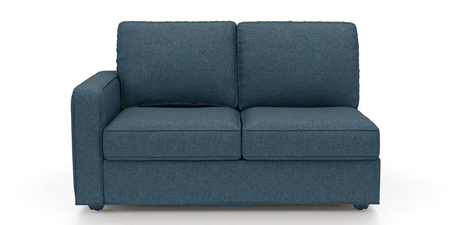 Apollo Sofa Set (Fabric Sofa Material, Compact Sofa Size, Soft Cushion Type, Sectional Sofa Type, Right Aligned 2 Seater Sofa Component, Colonial Blue, Regular Back Type, Regular Back Height) by Urban Ladder - Design 1 - 197494