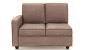 Apollo Sofa Set (Fabric Sofa Material, Compact Sofa Size, Firm Cushion Type, Sectional Sofa Type, Right Aligned 2 Seater Sofa Component, Daschund Brown) by Urban Ladder