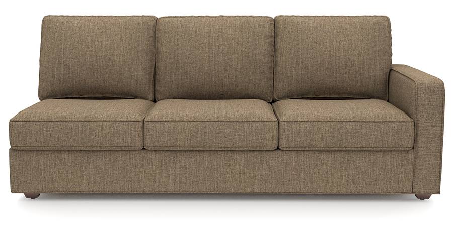 Apollo Sofa Set (Dune, Fabric Sofa Material, Compact Sofa Size, Firm Cushion Type, Sectional Sofa Type, Left Aligned 3 Seater Sofa Component, Regular Back Type, Regular Back Height) by Urban Ladder - Design 1 - 197523