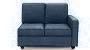 Apollo Sofa Set (Fabric Sofa Material, Compact Sofa Size, Firm Cushion Type, Sectional Sofa Type, Left Aligned 2 Seater Sofa Component, Lapis Blue, Regular Back Type, Regular Back Height) by Urban Ladder - Design 1 - 197537