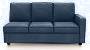 Apollo Sofa Set (Fabric Sofa Material, Compact Sofa Size, Firm Cushion Type, Sectional Sofa Type, Left Aligned 3 Seater Sofa Component, Lapis Blue, Regular Back Type, Regular Back Height) by Urban Ladder - Design 1 - 197539