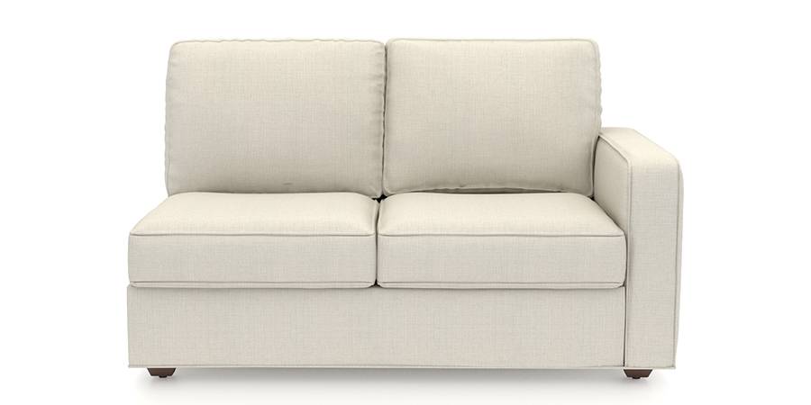 Apollo Sofa Set (Pearl, Fabric Sofa Material, Compact Sofa Size, Soft Cushion Type, Sectional Sofa Type, Left Aligned 2 Seater Sofa Component) by Urban Ladder