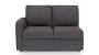 Apollo Sofa Set (Steel, Fabric Sofa Material, Compact Sofa Size, Soft Cushion Type, Sectional Sofa Type, Right Aligned 2 Seater Sofa Component) by Urban Ladder