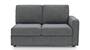 Apollo Sofa Set (Smoke, Fabric Sofa Material, Compact Sofa Size, Firm Cushion Type, Sectional Sofa Type, Left Aligned 2 Seater Sofa Component, Regular Back Type, Regular Back Height) by Urban Ladder - Design 1 - 197873
